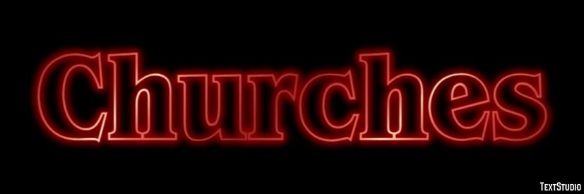 Churches Текстовый эффект