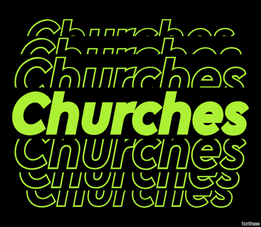 Churches Efecto de Texto
