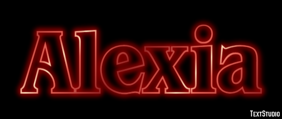 Alexia Text Effect