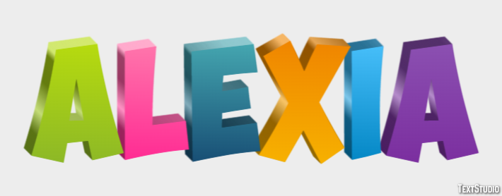 Alexia Text Effect