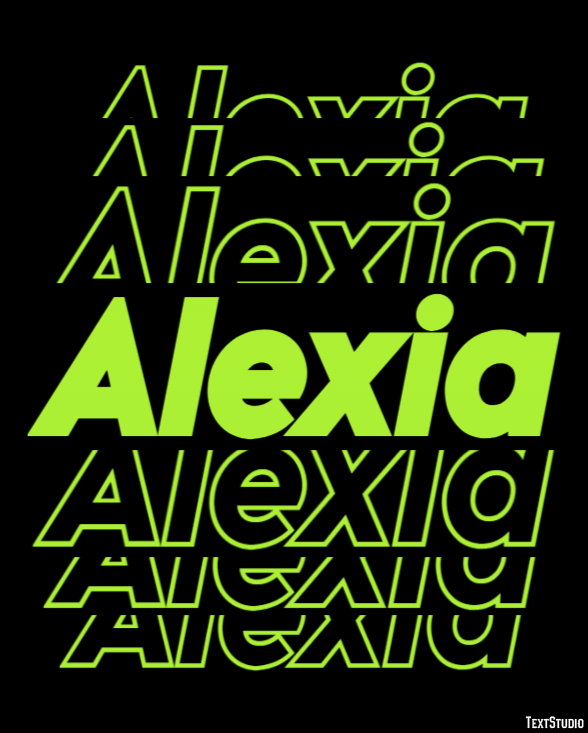 Alexia Text Effect