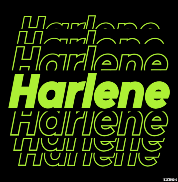 Harlene Text Effect