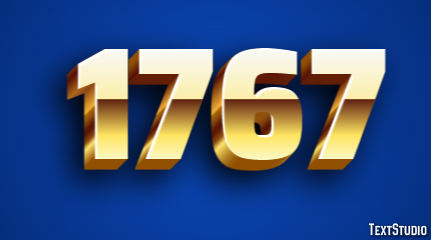 1767 Text Effect