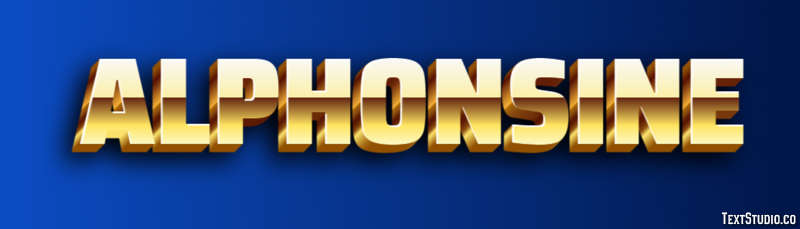 Alphonsine Text effect