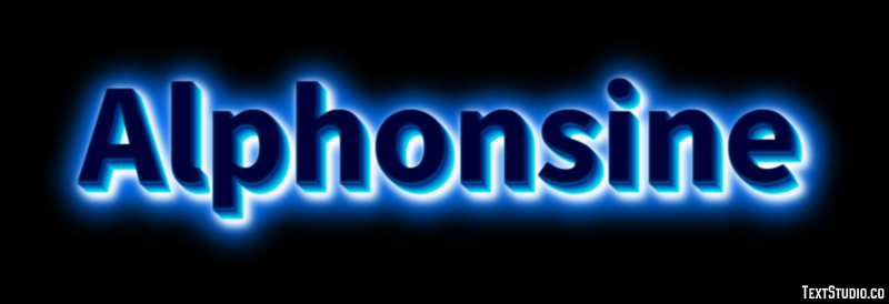 Alphonsine Text effect
