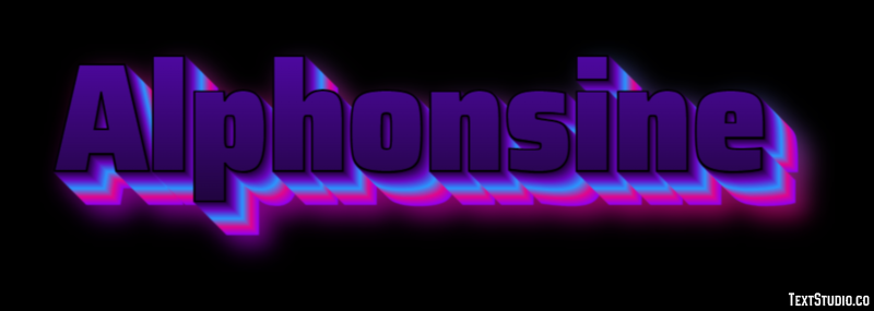 Alphonsine Text effect
