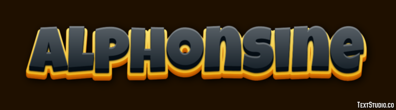 Alphonsine Text effect