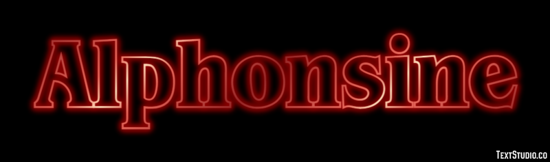 Alphonsine Text effect