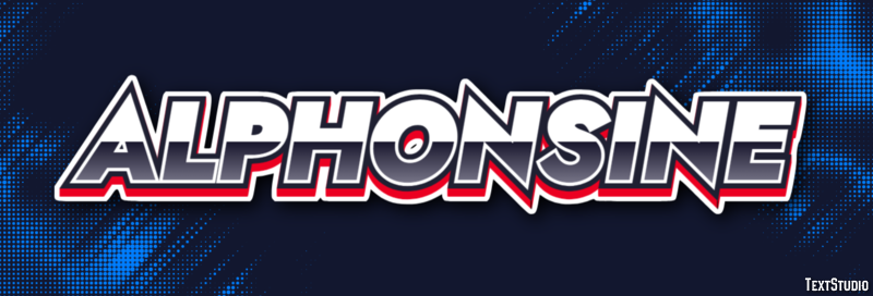 Alphonsine Text effect