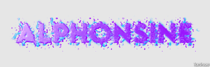 Alphonsine Text effect