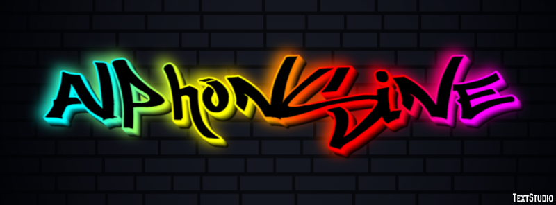 Alphonsine Text effect