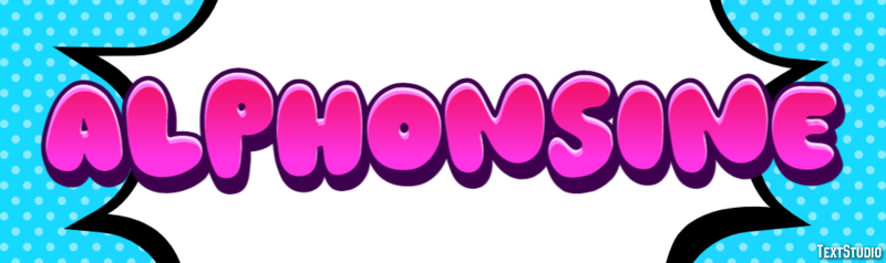 Alphonsine Text effect