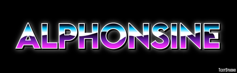 Alphonsine Text effect