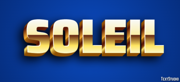 Soleil Effet de texte