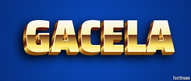 Gacela Efecto de Texto