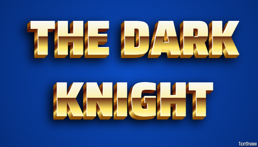 The Dark Knight Texteffekt
