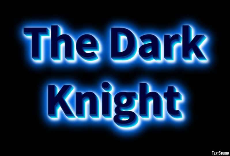 The Dark Knight Text Effect