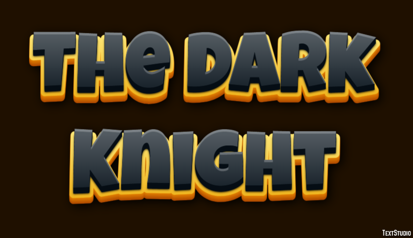 The Dark Knight Texteffekt