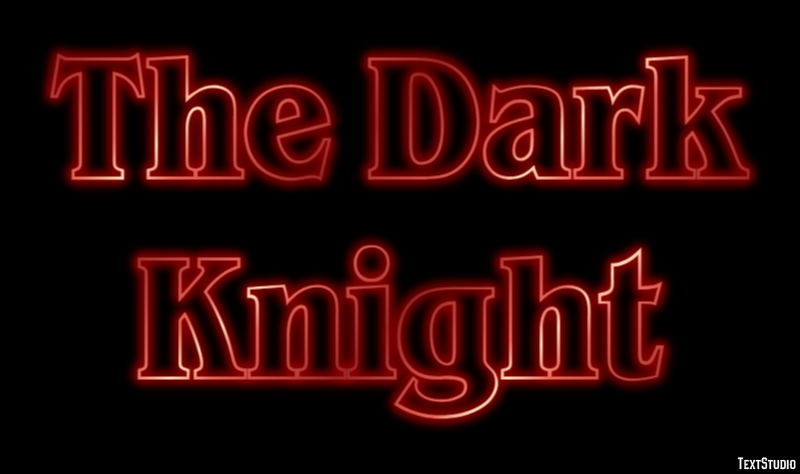 The Dark Knight Text Effect