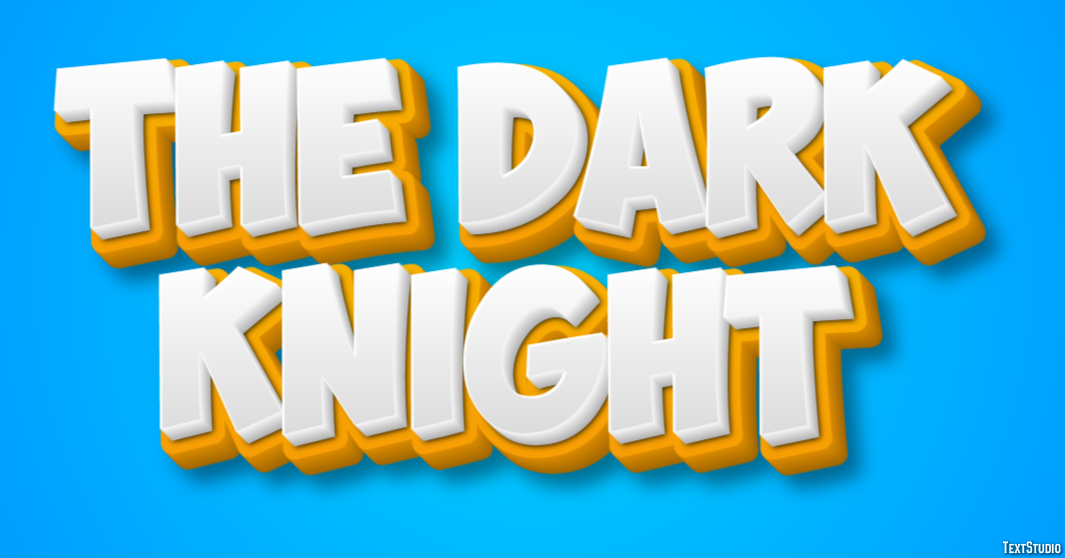 The Dark Knight テキスト効果