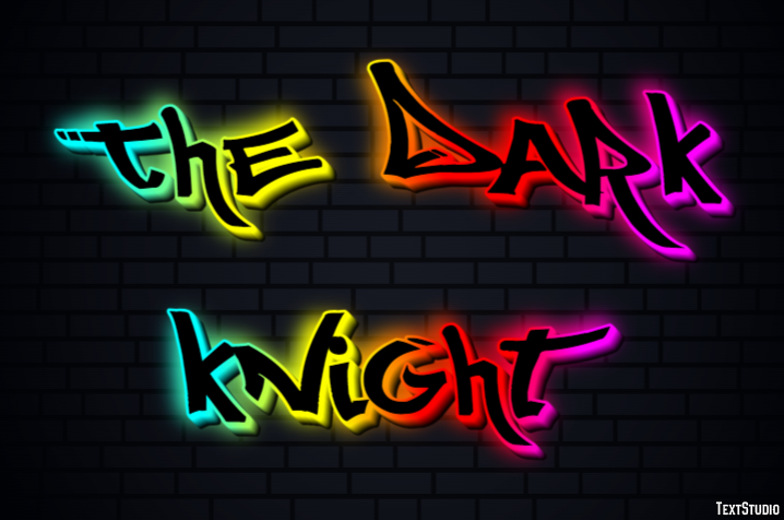 The Dark Knight テキスト効果
