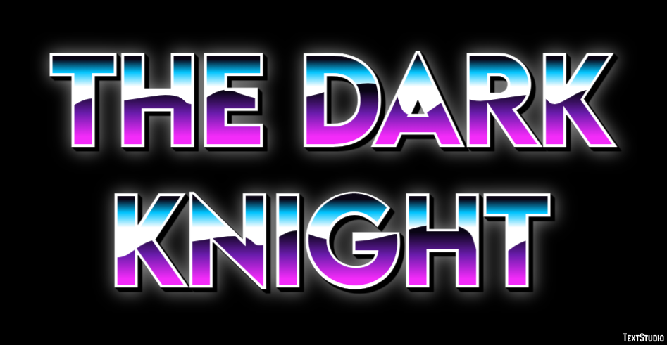 The Dark Knight Text Effect