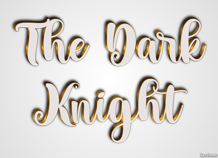 The Dark Knight Text Effect