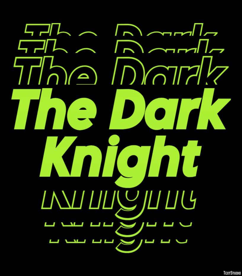 The Dark Knight Text Effect