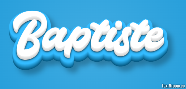 Baptiste Text Effect