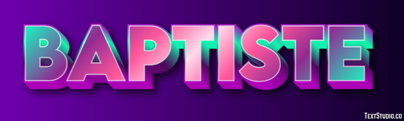 Baptiste Text Effect