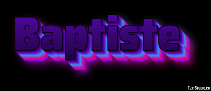 Baptiste Text Effect