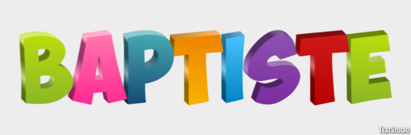 Baptiste Text effect