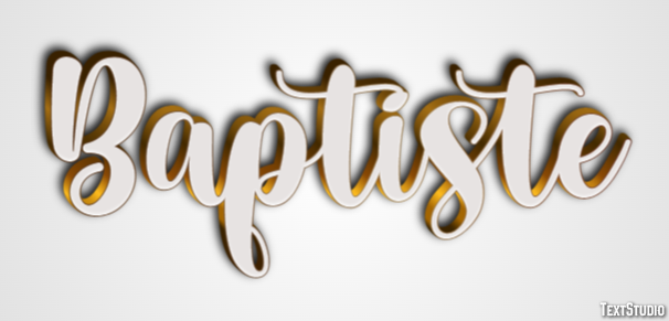 Baptiste Text Effect