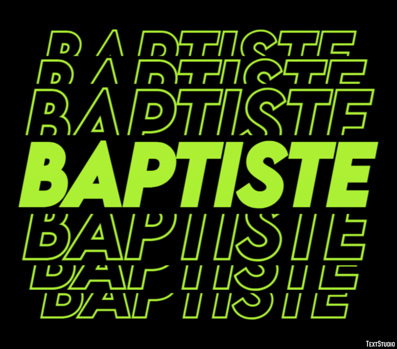 Baptiste Text Effect