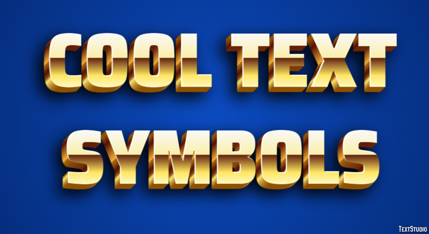 Cool Text Symbols Эффект текста