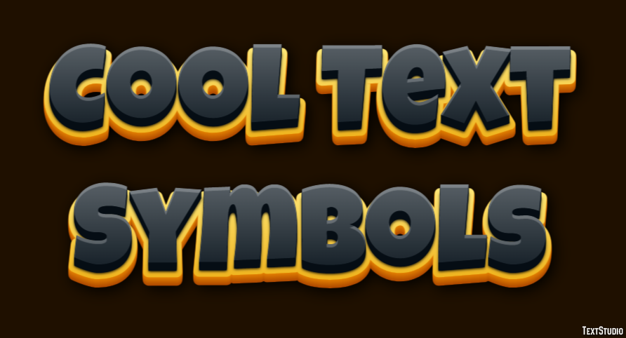 Cool Text Symbols Эффект текста