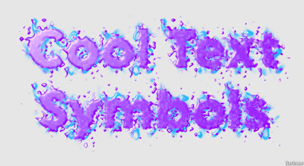 Cool Text Symbols Эффект текста