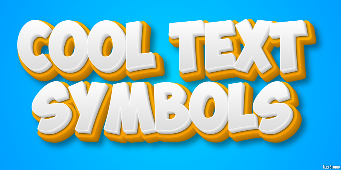 Cool Text Symbols Эффект текста