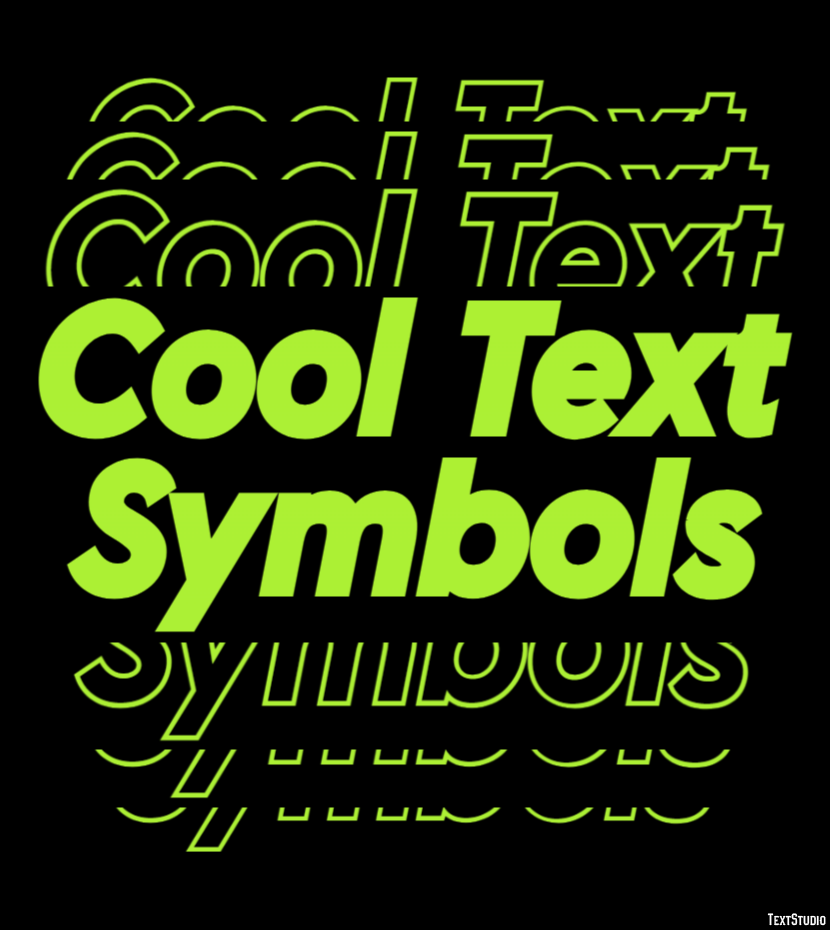 Cool Text Symbols Эффект текста