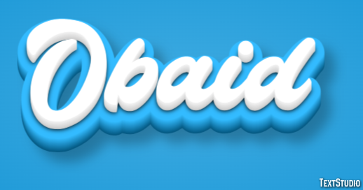 Obaid Efeito de texto
