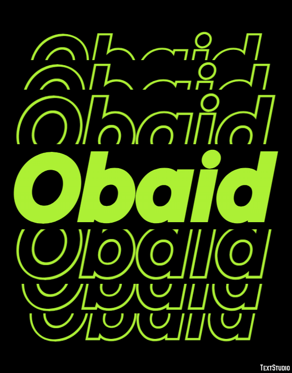 Obaid Texteffekt