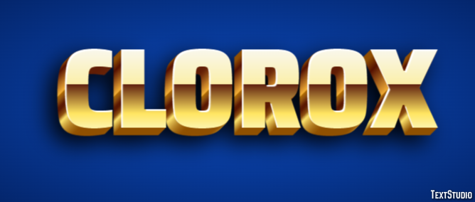 Clorox Text effect