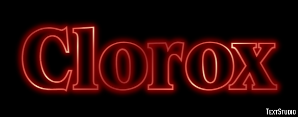 Clorox Text effect