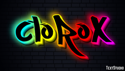 Clorox Text effect