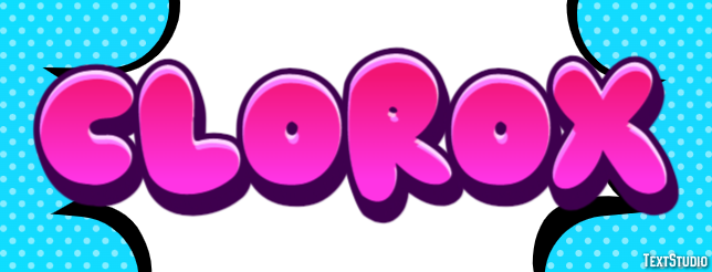 Clorox Text effect