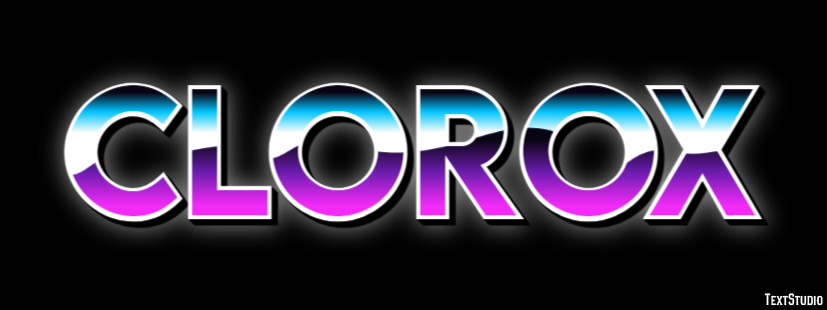 Clorox Text effect