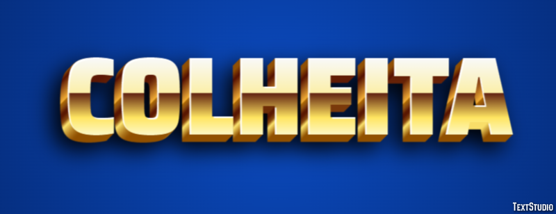 Colheita Efeito de texto