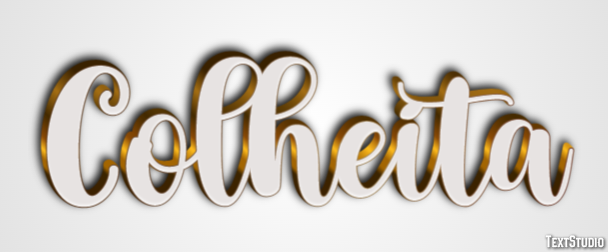 Colheita Efeito de texto
