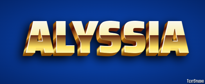 Alyssia Efecto de Texto