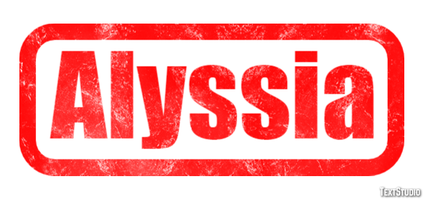 Alyssia Tekst Effect